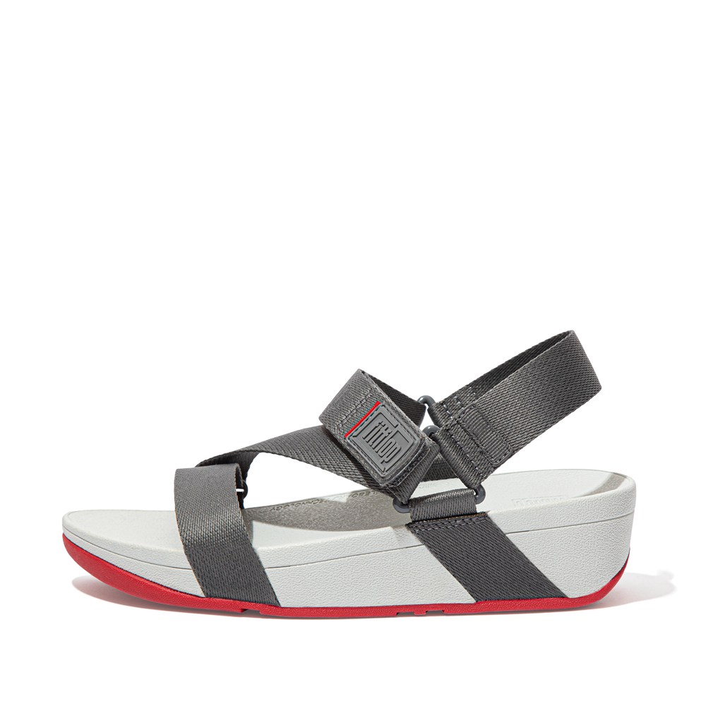 Fitflop Womens Sandals Grey - Surfa Woven Logo Z-strap - QR9045371